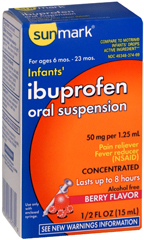Sunmark Infants' Ibuprofen Oral Suspension Berry Flavor Infants - 0.5 Ounces - 1 Each