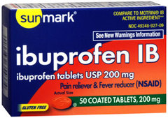 Sunmark Ibuprofen IB 200 mg Coated Tablets - 50 Each