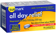 Sunmark All Day Relief Caplets - 50 Each