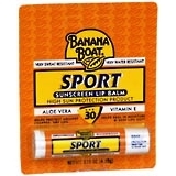 Banana Boat Sport Sunscreen Lip Balm SPF 30 - 0.15 Ounces