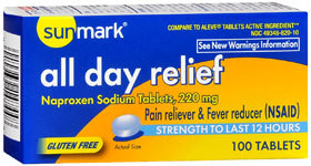 Sunmark All Day Relief Tablets Gluten Free - 100 Each