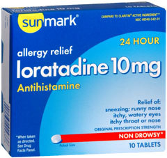 Sunmark Loratidine 10 mg 24 Hour Tablets - 10 Each