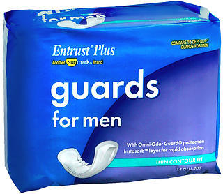 Entrust Plus Guards For Men Thin Contour Fit - 14 Each [Case of 6]
