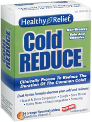Healthy Relief Cold Reduce Non-Drowsy Orange Tablets - 24 Each