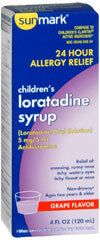 Sunmark Children's Loratidine Syrup Grape Flavor - 4 Ounces - 1 Each