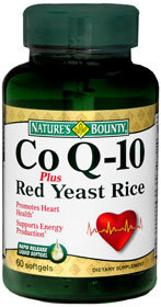 Nature's Bounty CoQ-10 Plus Red Yeast Rice Softgels Natures - 60 Each