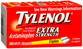 Tylenol Extra Strength Caplets - 500 mg - 150 Each