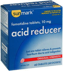 Sunmark Acid Reducer 10 mg Tablets - 60 Each