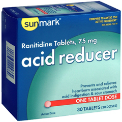 Sunmark Acid Reducer Tablets - 75 mg - 30 Each