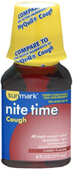 Sunmark Nite Time Cough Liquid Cherry Flavor - 6 Ounces - 1 Each