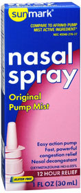 Sunmark Nasal Spray Original Pump Mist - 1 Ounce - 1 Each