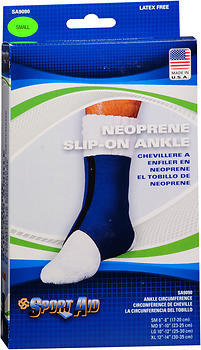 Sport Aid Neoprene Slip-On Ankle Support SM - 1 Each