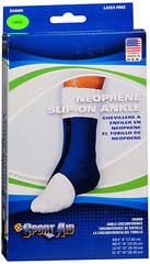 Sport Aid Neoprene Slip-On Ankle Support LG - 1 Each