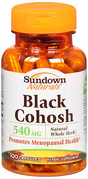 Sundown Black Cohosh 540 mg Capsules  -  100 Caplets