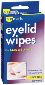 Sunmark Eyelid Wipes - 30 Wipes