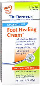 TriDerma MD Diabetic Safe Foot Healing Cream - 2.2 Ounces - 1 Each