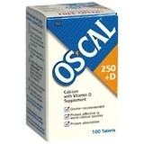 Os-Cal 250+D Calcium with Vitamin D Supplement, Tablets  - 100ea