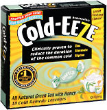 COLD-EEZE Lozenges All Natural Green Tea With Honey  -  18 EA