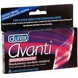 Durex Revolutionary Non-Latex Condoms, Lubricated, Super Thin  - 6ea