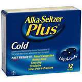 Alka-Seltzer Plus Liqui-Gels Cold - 12 Each