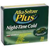 Alka-Seltzer Plus Night-Time Liqui-Gels - 20 EA