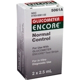 Glucometer Encore Normal Control 2X2.5 Pack - 5 ML