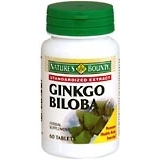 Nature's Bounty Ginkgo Biloba Tablets - 60 Tablets