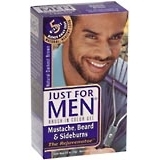Just For Men Hair Color Mustache/Beard/Sideburn Natural Darkest Brown - 1 EA