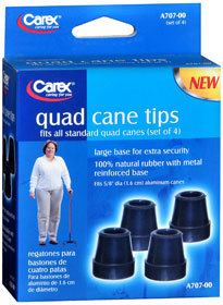 Carex Quad Cane Tips - 4 Each