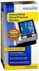 Microlife Deluxe Wrist Blood Pressure Monitor - 1 Each
