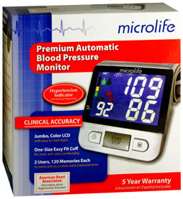 Microlife Premium Automatic Blood Pressure Monitor - 1 Each