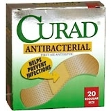 Curad Bandages Antibacterial Regular Size - 20 Each