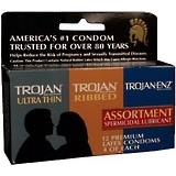 Trojan Condoms Assorted Spermicidal Lubricant Latex - 12 Each