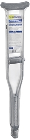 Sunmark Push-Button Aluminum Crutches Adult - 1 Each