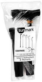 Sunmark Folding Cane Black - 1 Each