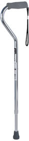 Sunmark Aluminum Offset Cane Silver - 1 Each