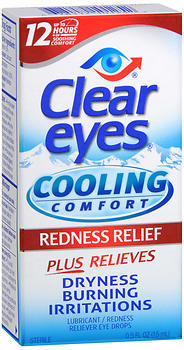 Clear Eyes Cooling Comfort Redness Relief Eye Drops 0 5 Ounces