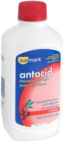 Sunmark Antacid Liquid Maximum Strength Cherry - 12 Ounces - 1 Each