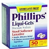 Phillips' Stool Softener/Laxative  - 50ea