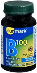 Sunmark B 100 Complex Tablets - 100 mg - 50 Each