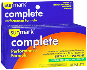Sunmark Complete Tablets Performance Formula - 75 Each