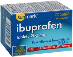 Sunmark Ibuprofen 200 mg Coated Tablets - 200 mg - 24 Each