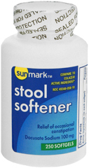 Sunmark Stool Softener Softgels - 100 mg - 250 Each