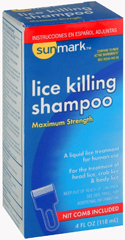 Sunmark Lice Killing Shampoo Maximum Strength - 4 Ounces - 1 Each