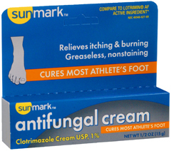 Sunmark Antifungal Cream Clotrimazole 1% - 0.5 Ounce - 1 Each