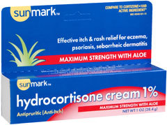 Sunmark Hydrocortisone Cream 1% Maximum Strength With Aloe - 1 Ounce - 1 Each
