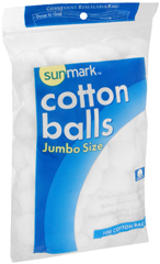 Sunmark Cotton Balls, Jumbo Size – 100 Ea. - Medshopexpress