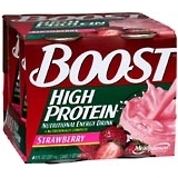 Boost High Protein Nutritional Energy Drink, Strawberry  - 4ea