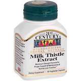 21st Century Milk Thistle Extract, Vegetarian Capsules  - 60ea
