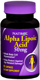 Natrol Alpha Lipoic Acid 50 mg Capsules - 60 Each